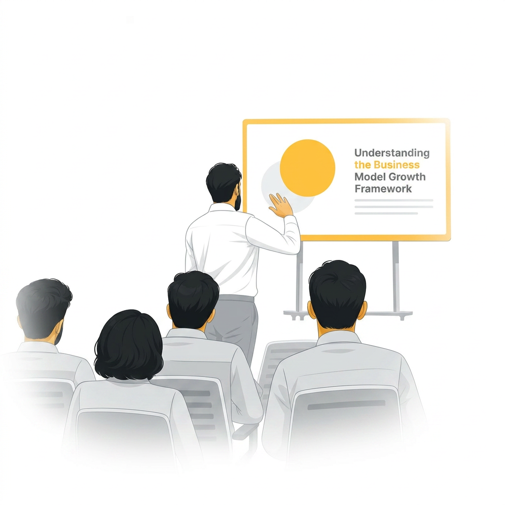 Abstract illustration representing learning, AI and growth